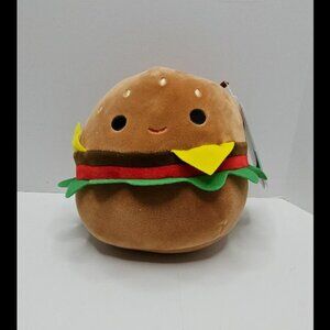NEW Squishmallows 5" Carl the Hamburger Stuffed Animal, RARE Plush Kelly Toy